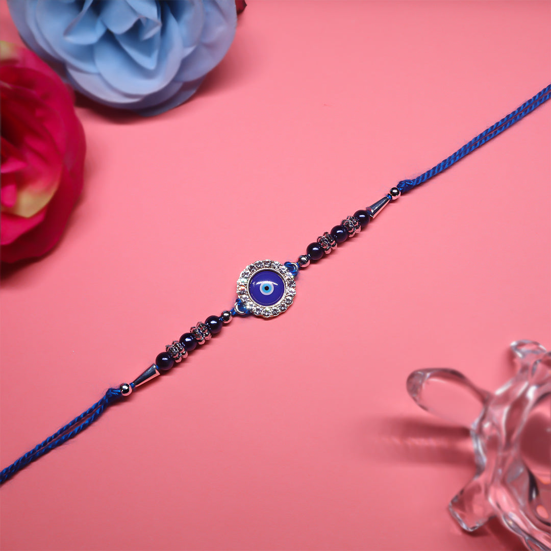 Suraksha Sutra Combo | Evil Eye Protection Rakhi Set | Premium festive packaging (3 pcs)