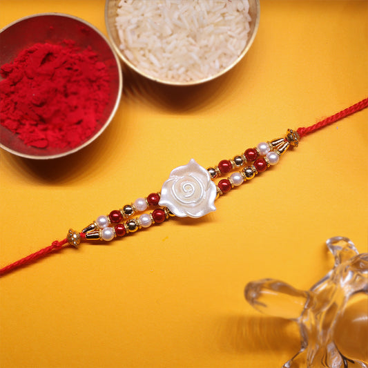 Graceful Bond Rakhi Set – A Duo Celebrating Elegance & Tradition