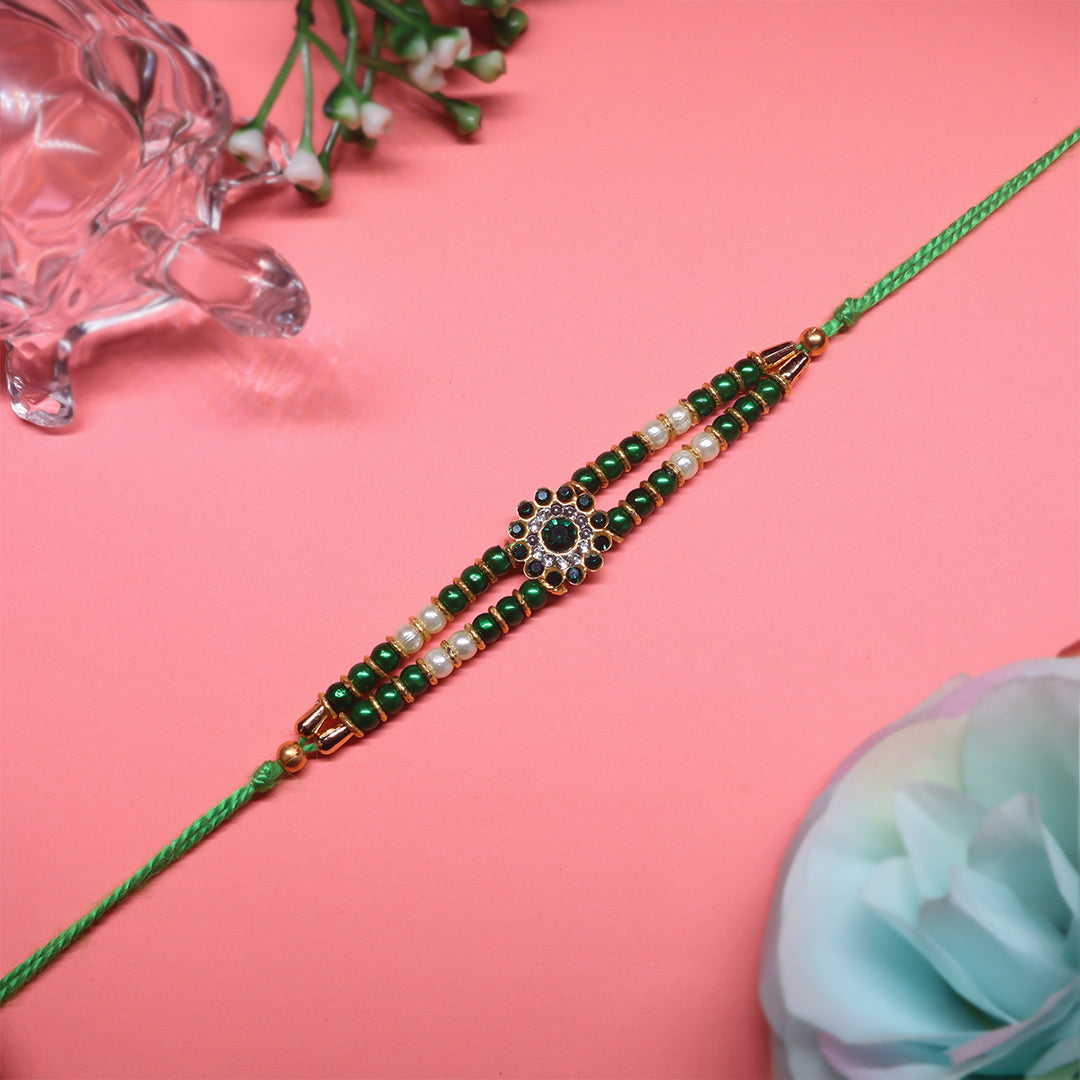 Hari Shringar Rakhi Set – Twin Threads of Celebration & Culture