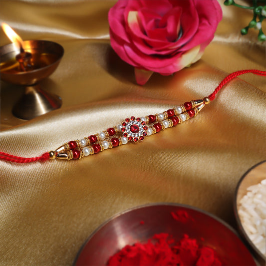 Threaded Blessings of Love – Twin Rakhi Combo for Timeless Bonds