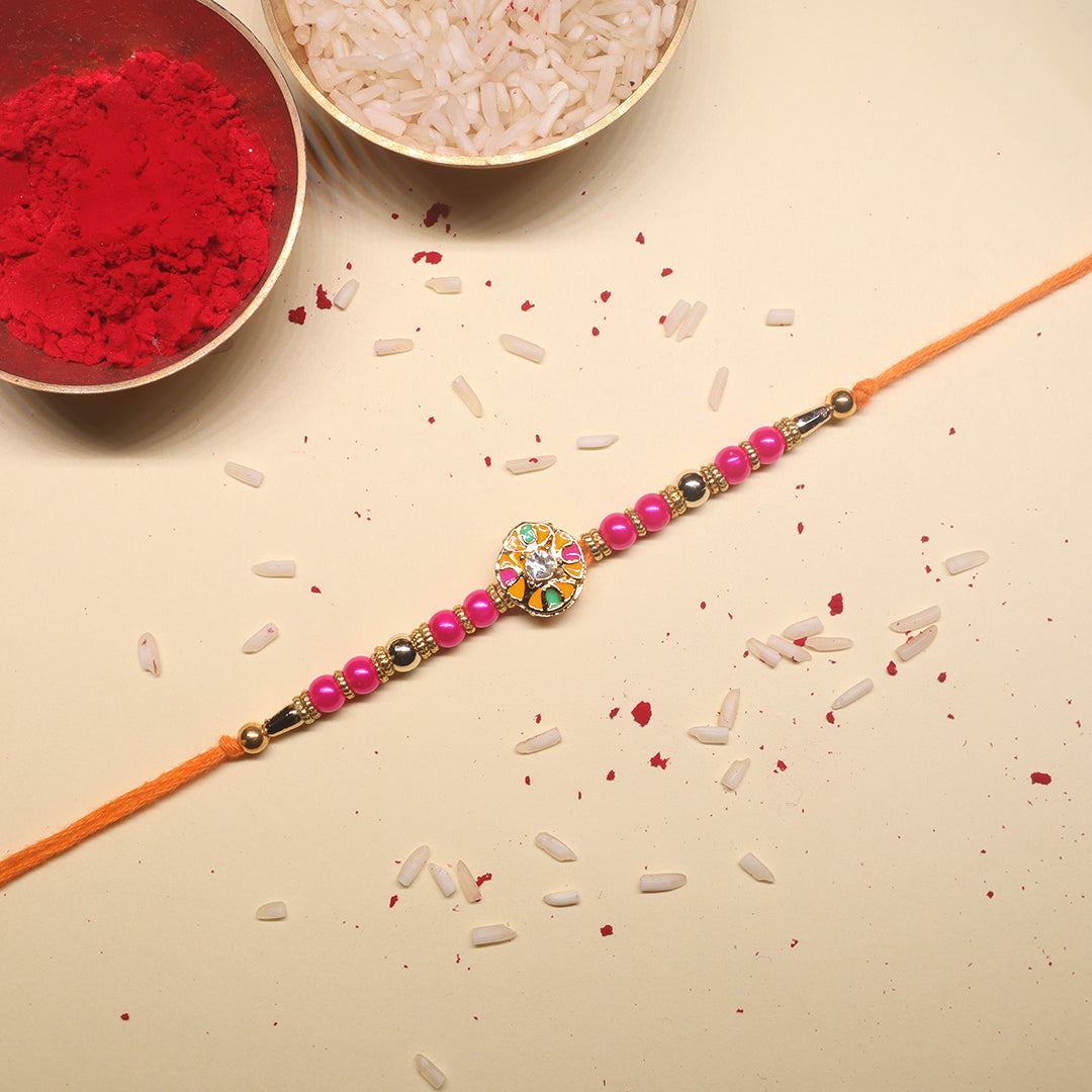 Utsav Mandala Rakhi Combo – A Dual Celebration of Colorful Tradition & Auspicious Design (Set of 2)