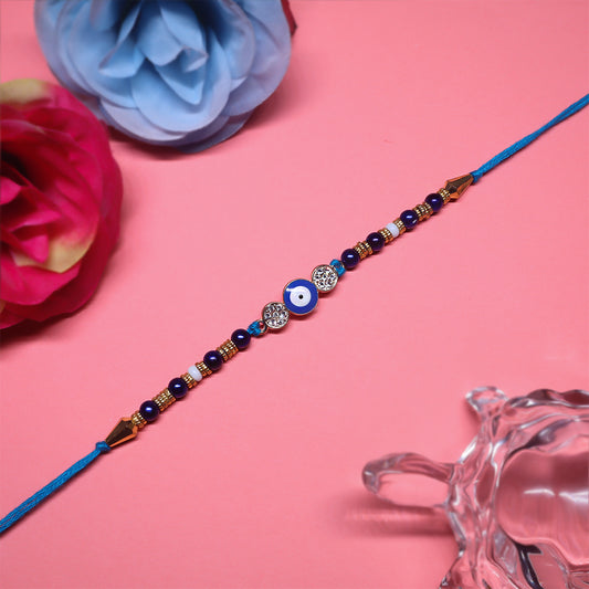 Suraksha Sutra Combo | Evil Eye Protection Rakhi Set | Premium festive packaging (3 pcs)