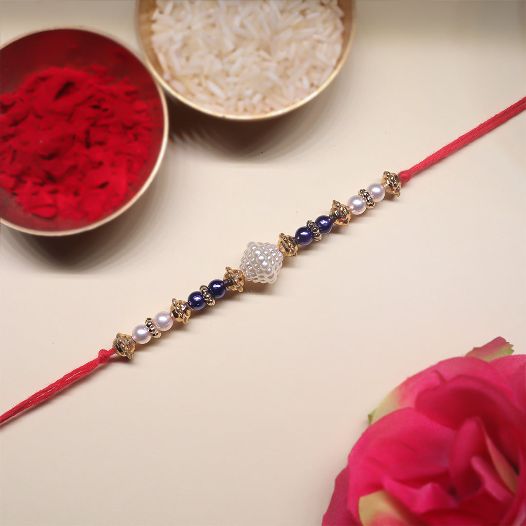 Handcrafted Rakhi Set of 3 – Traditional Rakhi Combo for Raksha Bandhan Festival