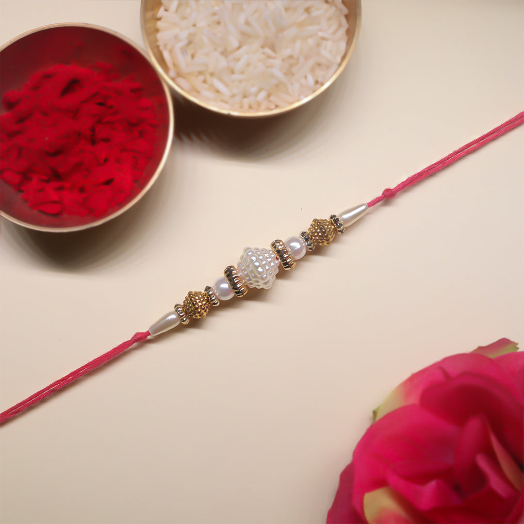 Handcrafted Rakhi Set of 3 – Traditional Rakhi Combo for Raksha Bandhan Festival
