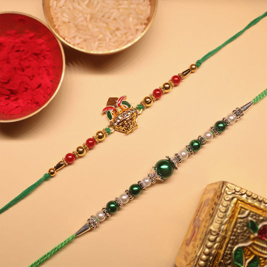 Pavitra Kalash Rakhi Set – A Blessing of Tradition & Elegance (set 2)