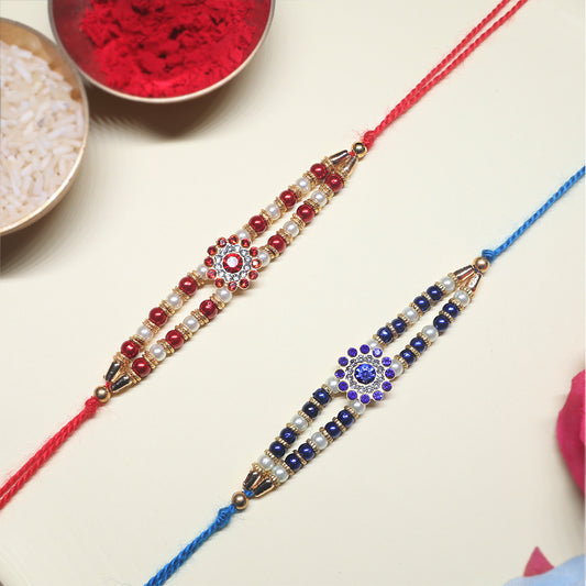 Threaded Blessings of Love – Twin Rakhi Combo for Timeless Bonds