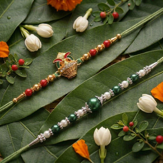Pavitra Kalash Rakhi Set – A Blessing of Tradition & Elegance (set 2)