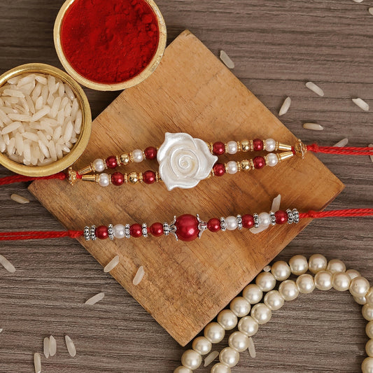 Graceful Bond Rakhi Set – A Duo Celebrating Elegance & Tradition
